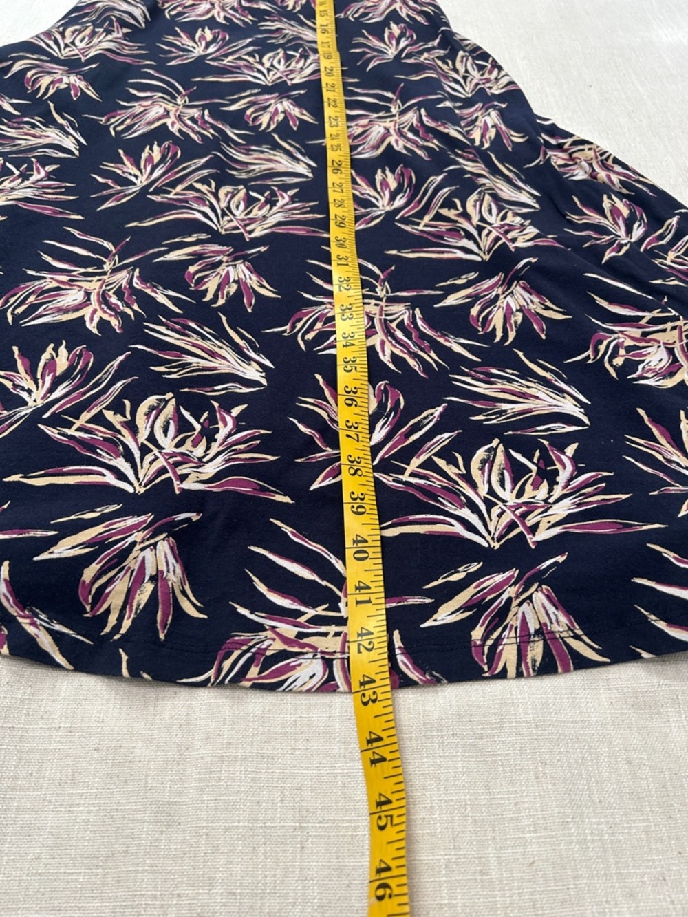 Pact Organic Cotton Dress Size S Navy Floral Midi Tank Resortwear Boat - Picture 13 of 15